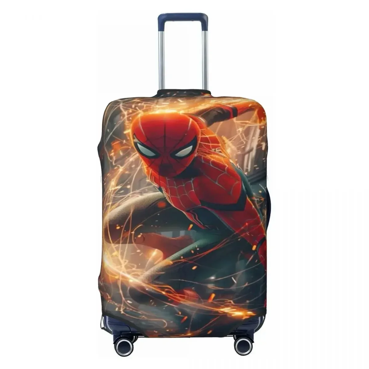 housse de valise élastique au design araignée, adaptée aux bagages de 18 à 32 pouces, anti-rayures, anti-poussière, lavable, accessoire de voyage
