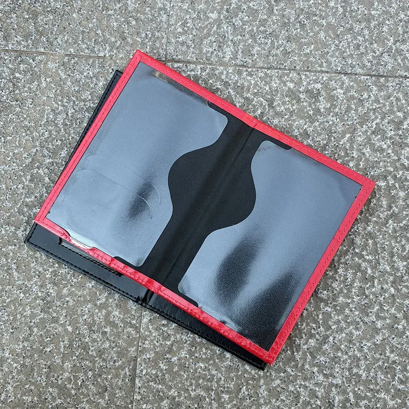 porte-passeport russe à double tête d'aigle | organisateur élégant de documents de voyage, étui de protection en cuir pu pour billets et cartes