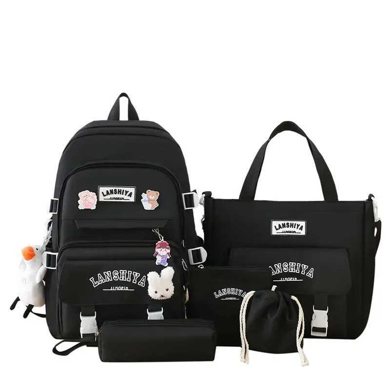 forêt japonais coréen harajuku étudiant sac à dos lycée femme grande capacité mode loisirs voyage nouveau style pendentif gratuit