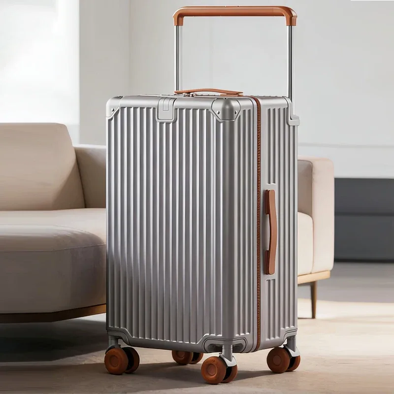 nouvelle valise de voyage 2026 à grande poignée rétractable, roues multifonctionnelles, bagage de 30 pouces grande taille, valise à roulettes légère en abs+pc