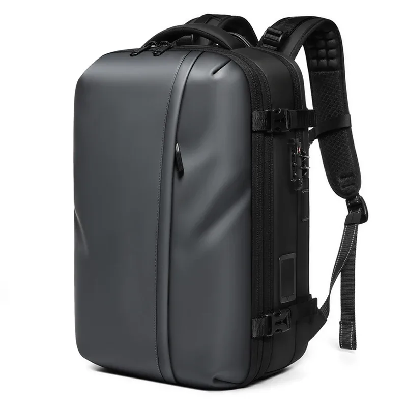 sac à dos de voyage pour homme avec pompe de compression à démarrage rapide, sac à dos pour ordinateur portable 17 pouces, randonnée, affaires, 60l, sac à dos scolaire extensible
