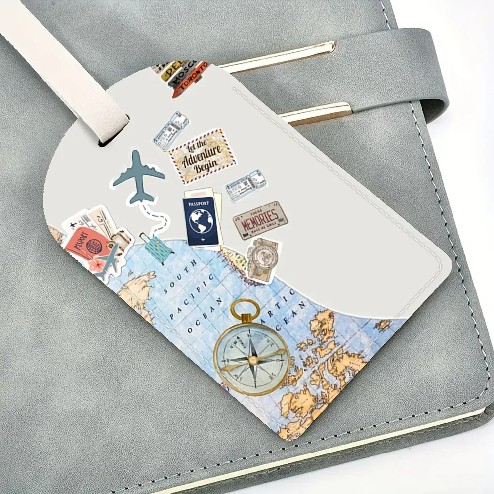 étiquettes de bagages en pu légères pour voyages, idéales pour les aéroports, les croisières, les voyages d'affaires – cadeau parfait pour les voyageurs fréquents et les vacances