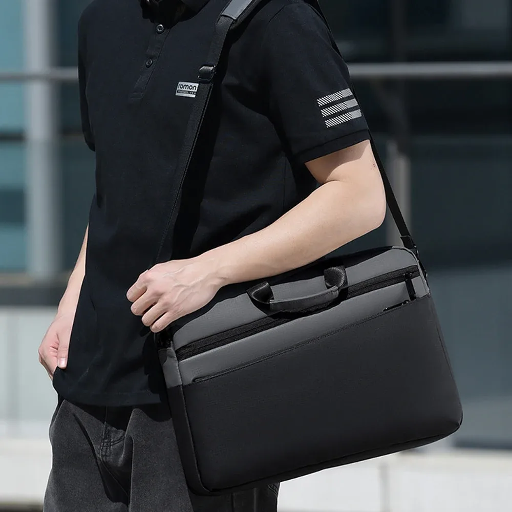 sac pour ordinateur portable personnalisé avec logo, 15 et 17 pouces, sac à bandoulière pour homme, sac d'affaires, impression d'image en gros