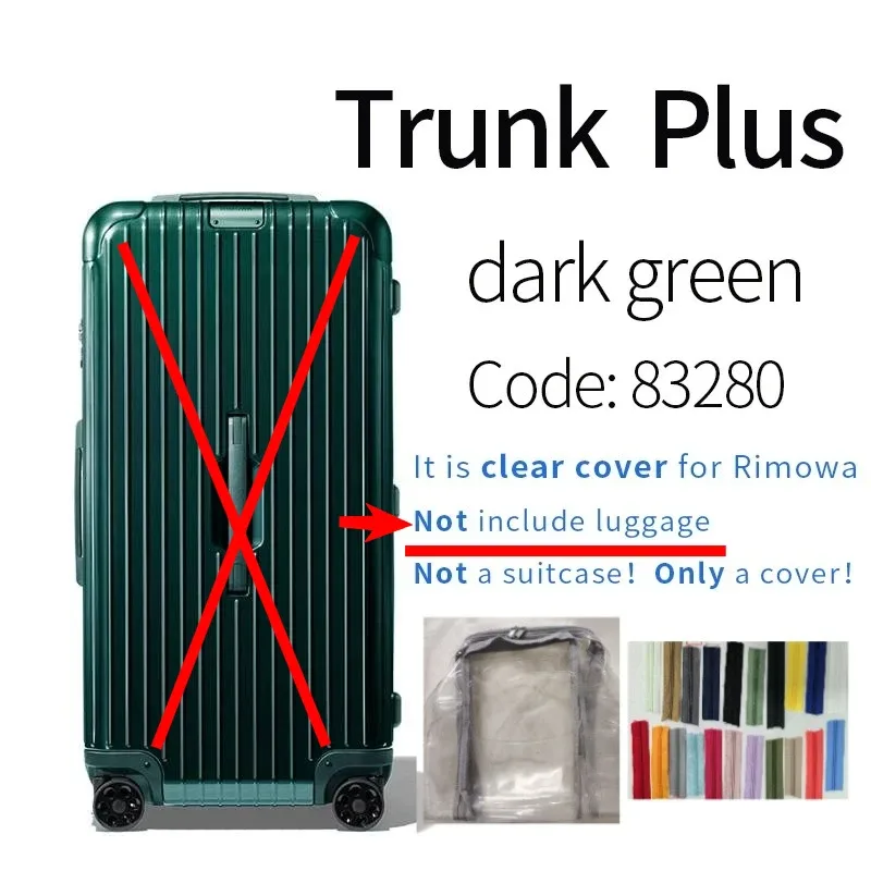housses transparentes en pvc adaptées aux bagages rim essential 33 pouces, protection de valise de voyage, accessoires transparents, housse de protection anti-rayures