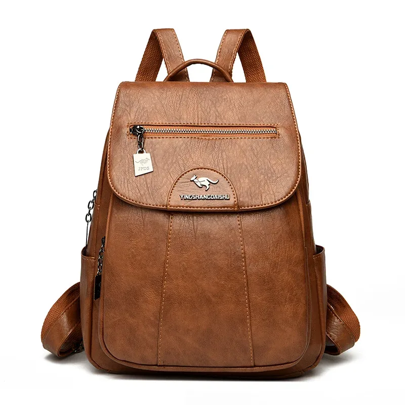 14 "(35 cm) sac à dos en peau de mouton vintage sac d'école pour ordinateur portable sac à dos souple pour femme sac d'école week-end voyage sac à dos