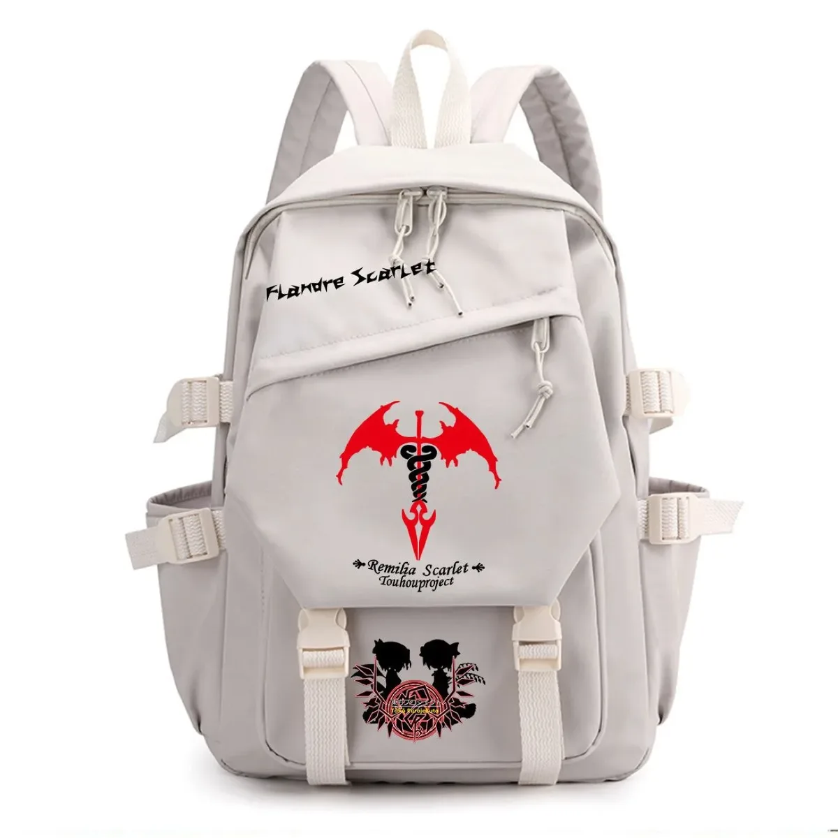 sac à dos touhou project ‌ sac à dos de voyage de grande capacité pour étudiants, imprimé dessin animé hakurei reimu kirisame marisa