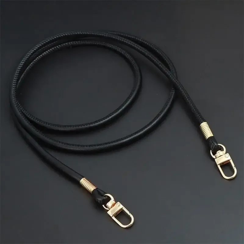 sangle de sac ronde en cuir pu, tendance, remplaçable, pour sac à bandoulière ou sac croisé, avec cordon pour étui de téléphone