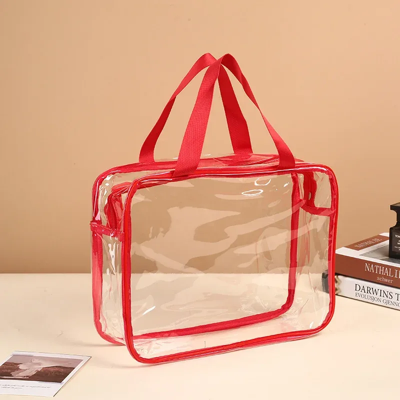 sacs de rangement transparents en pvc personnalisés avec logo imprimé, grands sacs de rangement pour jouets, sacs réutilisables transparents, sacs de voyage imperméables