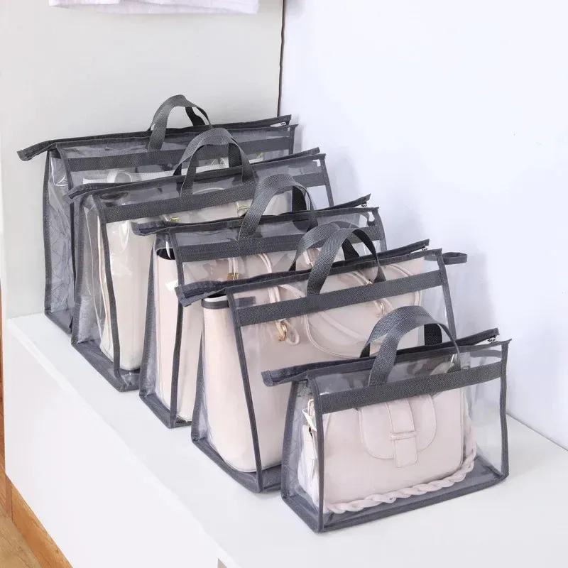 sac sac à poussière garde-robe sac suspendu sac de rangement pvc transparent sac en cuir étanche protection stockage sac suspendu