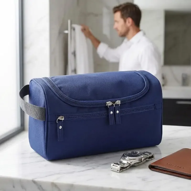 trousse de maquillage pour voyage, grande capacité, organiseur de cosmétiques multifonction, pochette zippée pour voyages et affaires