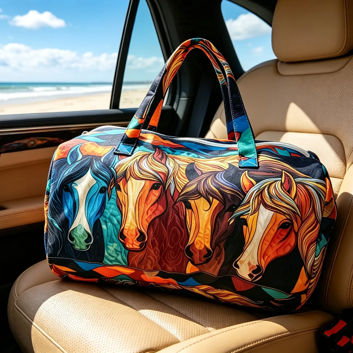 sac de voyage africain matelassé 3d, sac de week-end bohème pour femmes, avec imprimé carte africaine, sac spécial pour les fêtes