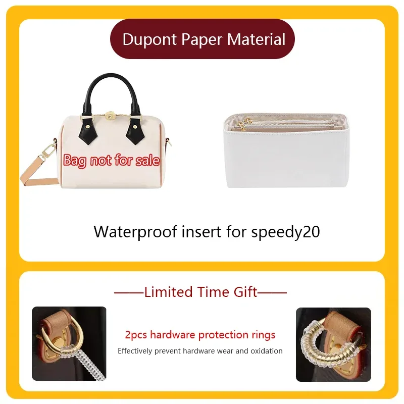 sac organisateur insérer pour lv speedy20 sac léger organisateur insérer stockage dupont papier sac support sac accessoires
