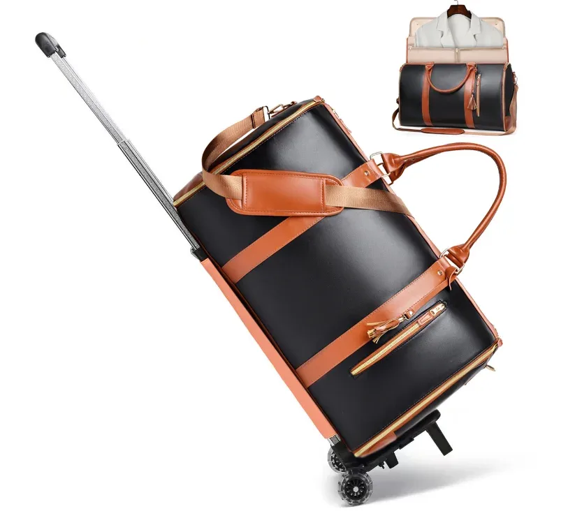 sacs à vêtements roulants pour femmes, sac à main de voyage avec roulettes, sac polochon pour vêtements, costume de voyage, sac de sport roulant