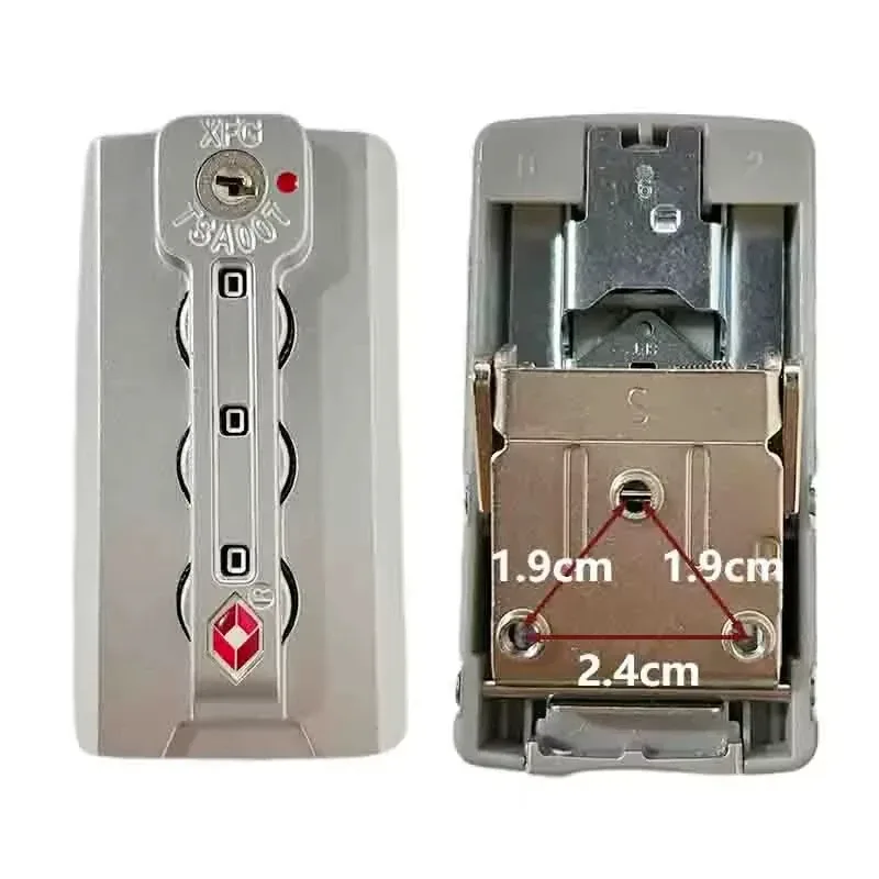 cadenas à combinaison xfg tsa007 pour bagages de voyage, valise, serrure à code, serrure à mot de passe, antivol fixe