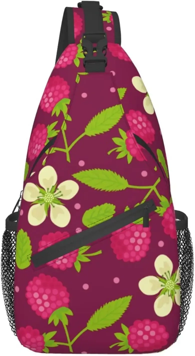 sac à bandoulière à motif de gels sans couture pour femmes et hommes, sacs à bandoulière à imprimé fruits, sac à dos décontracté, sac de poitrine, sac à dos initié