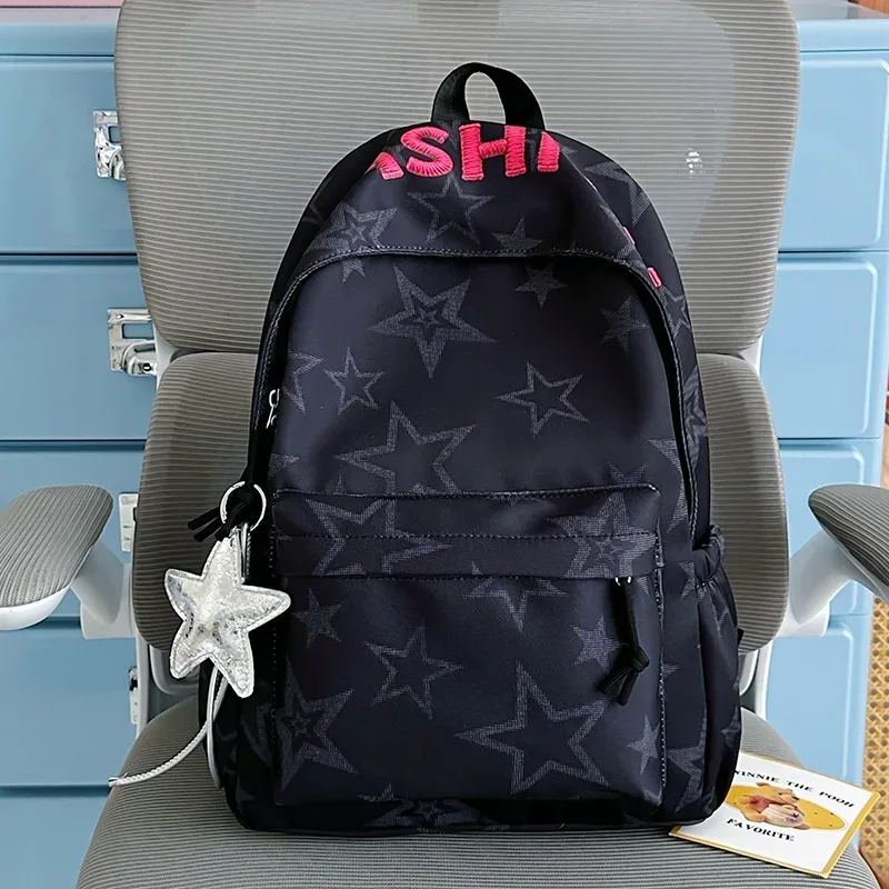 sac à dos tendance grande capacité pour lycée et université, style coréen léger et à la mode pour femmes