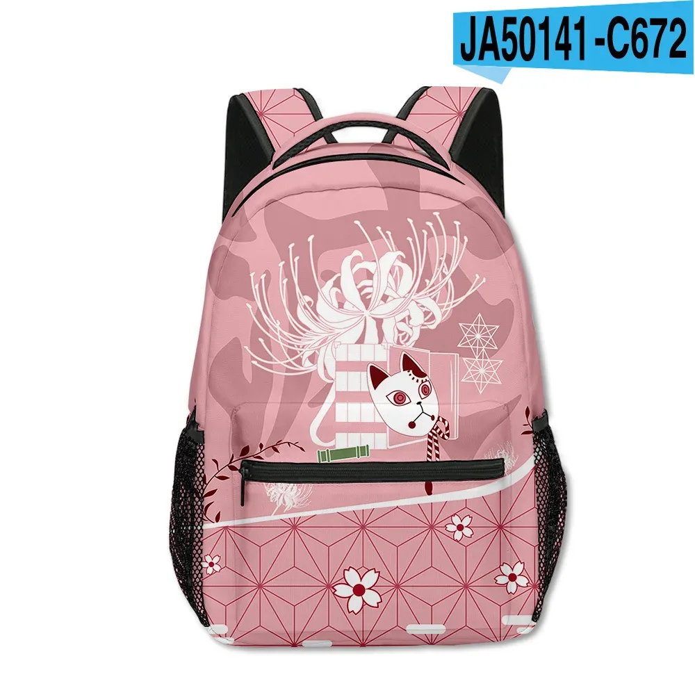 sac dos tissu oxford uni dessin animé géométrique multicouleurs triangles carreaux bandoulière arquée usage voyage