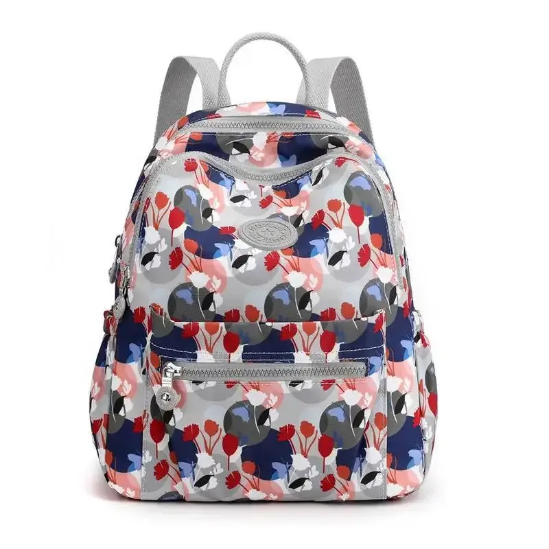 lettre imprimée ultra-léger décontracté petits sacs à bandoulière doubles plus récent mignon sac à dos pour femmes style coréen simple sac de banlieue en nylon