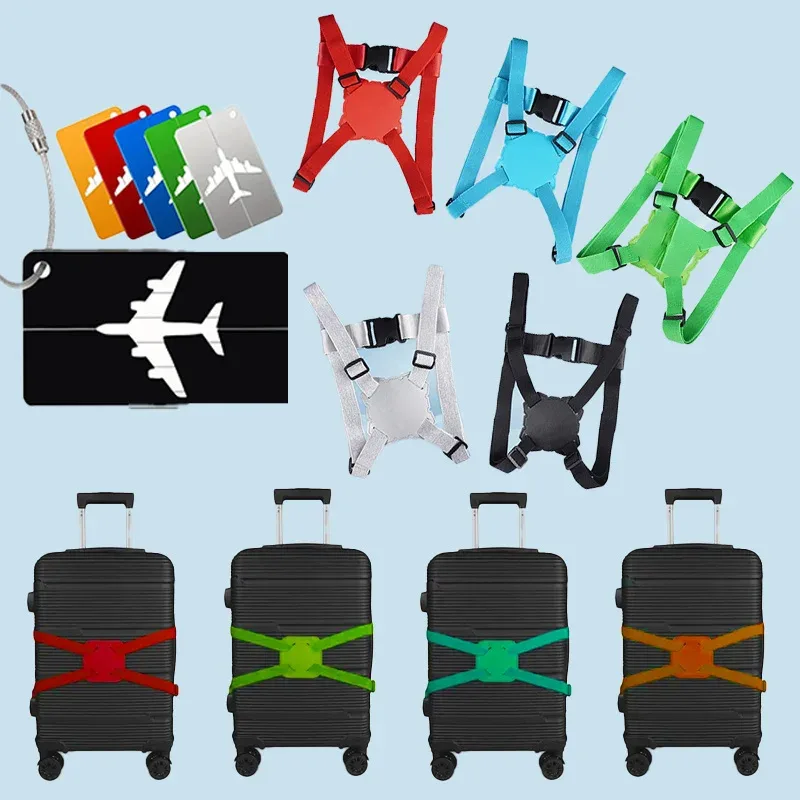 ceinture fixation sac nylon bande élastique rouge adaptation sacs voyage étudiant affaires longues distances