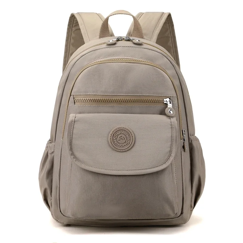 sac à dos de voyage noir élégant et léger pour femmes, grande capacité, avec bretelles réglables, pour l'école et les loisirs b