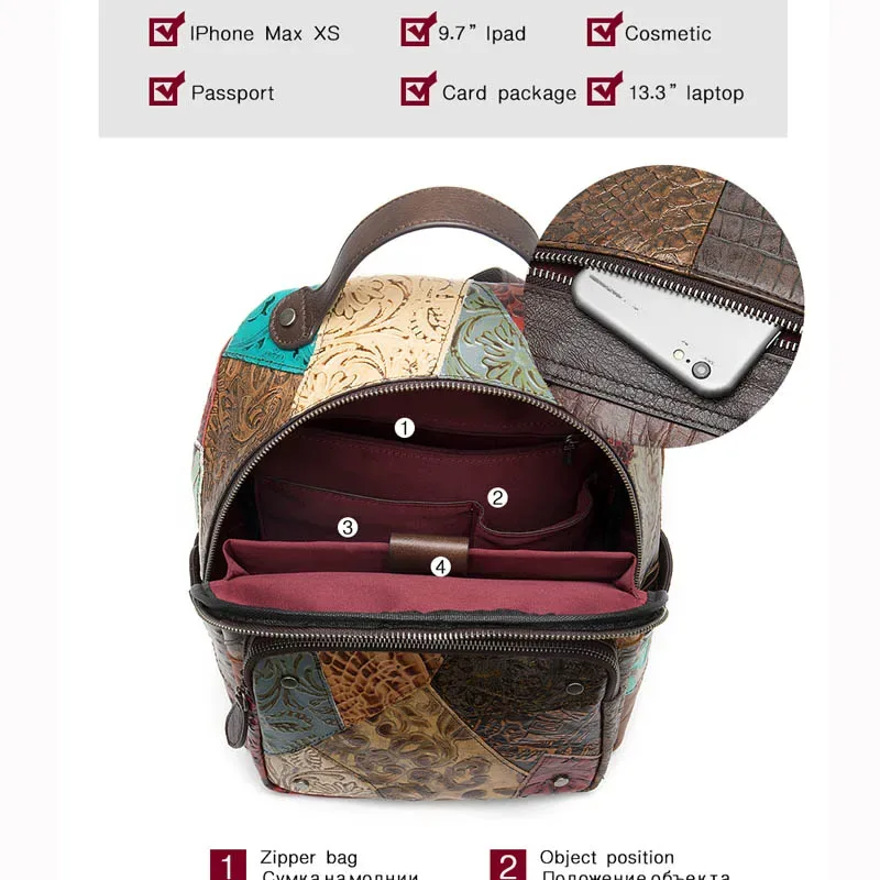 westal-sac à dos en cuir pour femmes, sacs d'école pour filles, sacs à dos pour ordinateur portable, sac à dos de voyage, nouveau, 86343