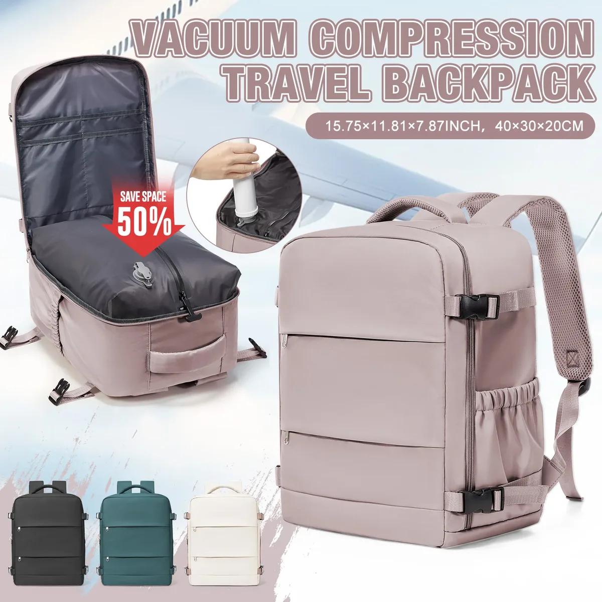 sac à dos sous vide, sac pour femme, sac à main ryanair 40x30x20, sac à dos décontracté à la mode, sac à dos de randonnée, sac de travail pour ordinateur portable pour homme
