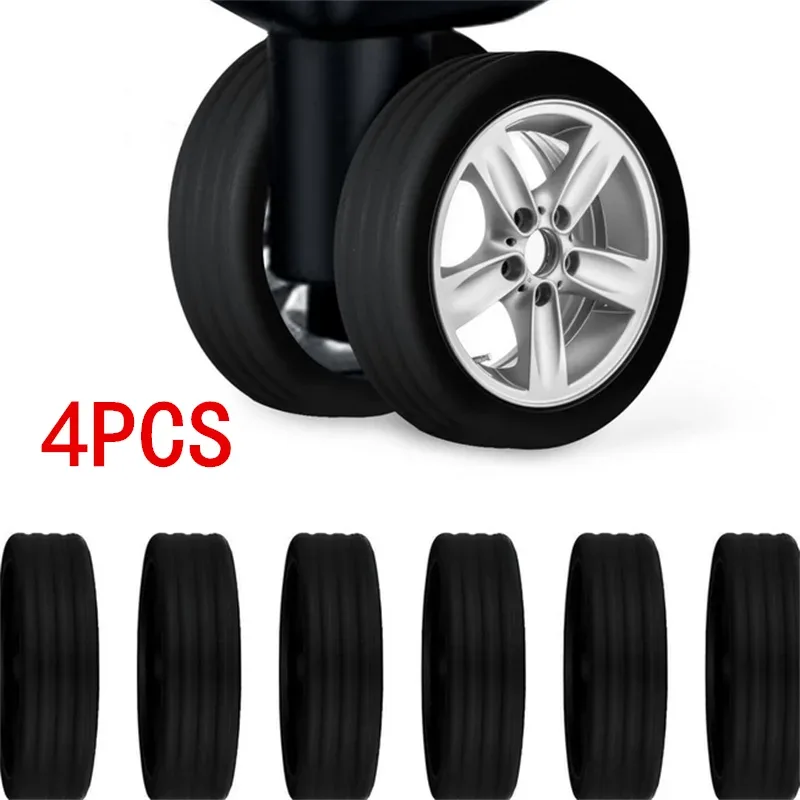 protecteur de roue en silicone pour bagages, réduction universelle du bruit, ensemble de 4/8/16 pièces, housse de protection de voyage pour roues de valise
