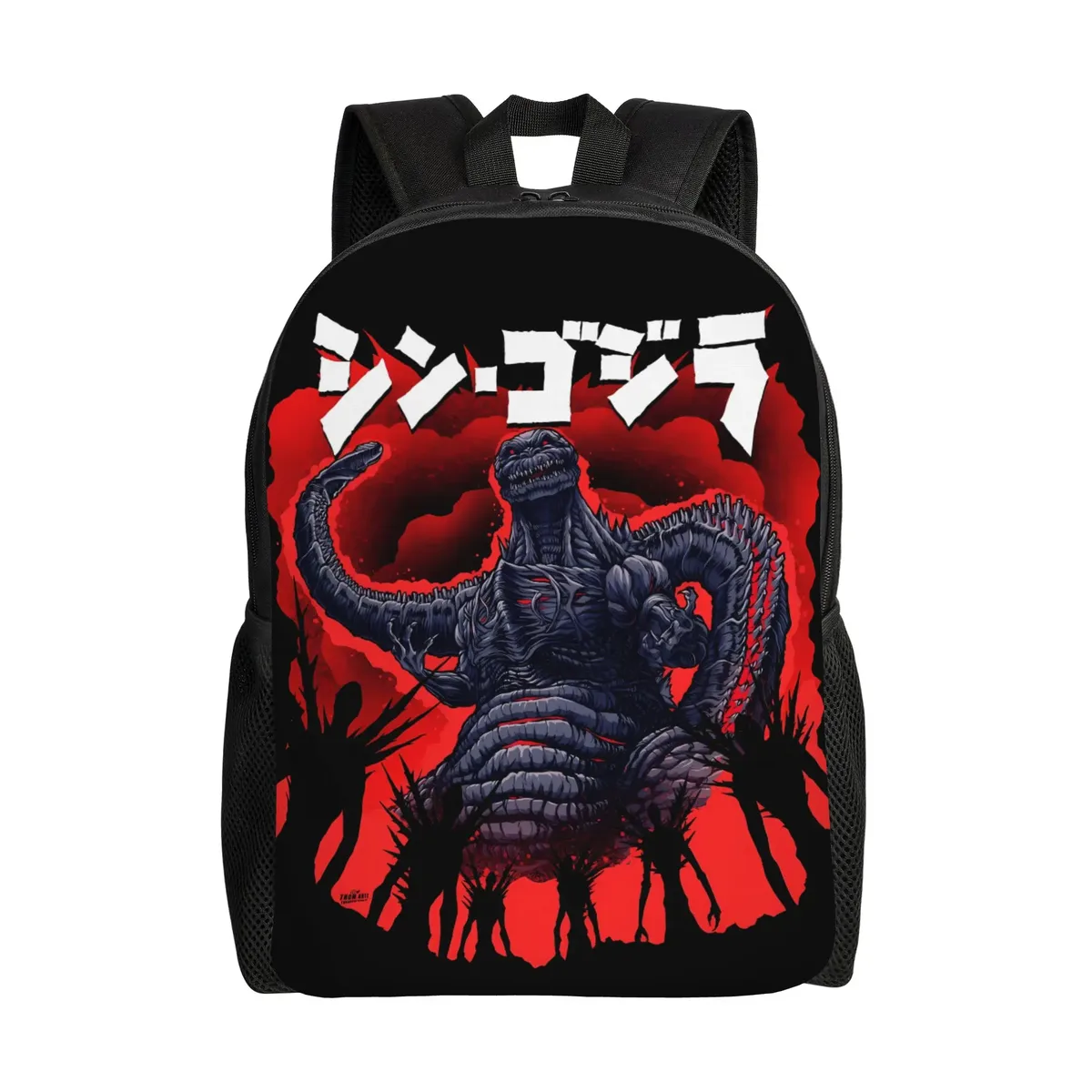 sac à dos imprimé en 3d godzillaed, sacs à dos de randonnée, sacs d'école de haute qualité pour étudiants, grands sacs de lycée, sac à dos esthétique