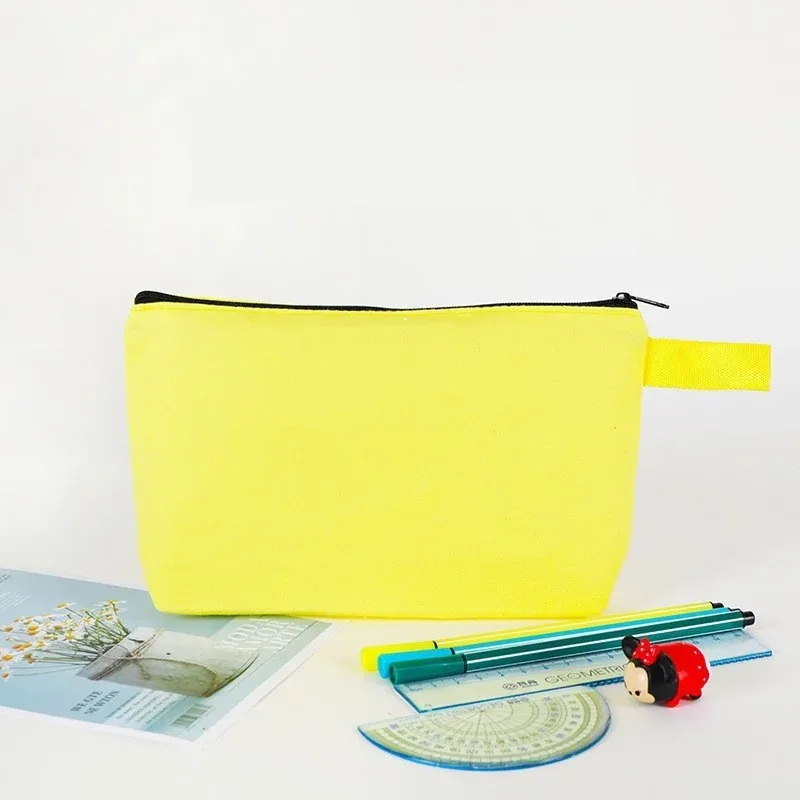 organisateur voyage cosmétique tissu coton couleur solide fermeture éclair crochet grande capacité sac rangement pinceaux maquillage papiers toilette