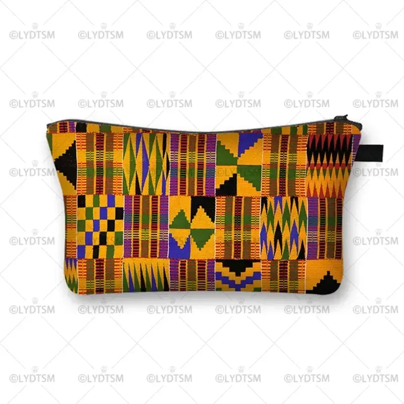 trousse à cosmétiques imprimée pour femmes africaines, sacs de maquillage pour dames afro, étui à cosmétiques pour filles, rangement portable pour rouge à lèvres, sacs de voyage, mode