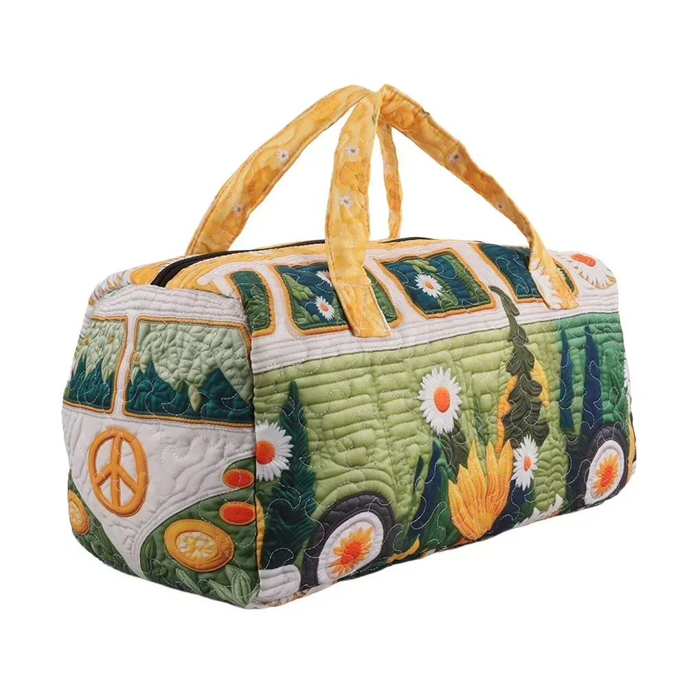 sac de voyage matelassé à sangle réglable, sac fourre-tout matelassé 3d, sac à main pour courtes distances, sac de voyage grande capacité