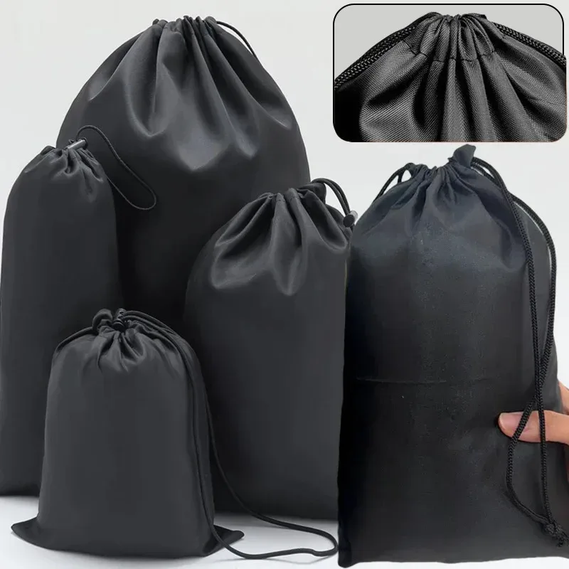 pochette de rangement à cordon en nylon, sac multifonctionnel, sacs pour voyage et activités de plein air de 10x20cm à 30x20cm, sac de rangement