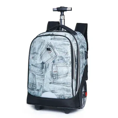 sacs à dos à roulettes pour adolescents, sacs à dos scolaires à roulettes pour filles, sacs à dos à port de charge usb, bagages à roulettes