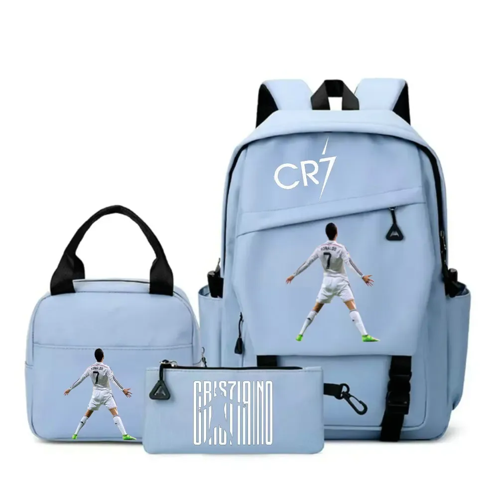 sac à dos cr7 pour étudiants, femmes et hommes, sac à dos tendance pour ordinateur portable, sac à dos quotidien pour adolescents, sac messager