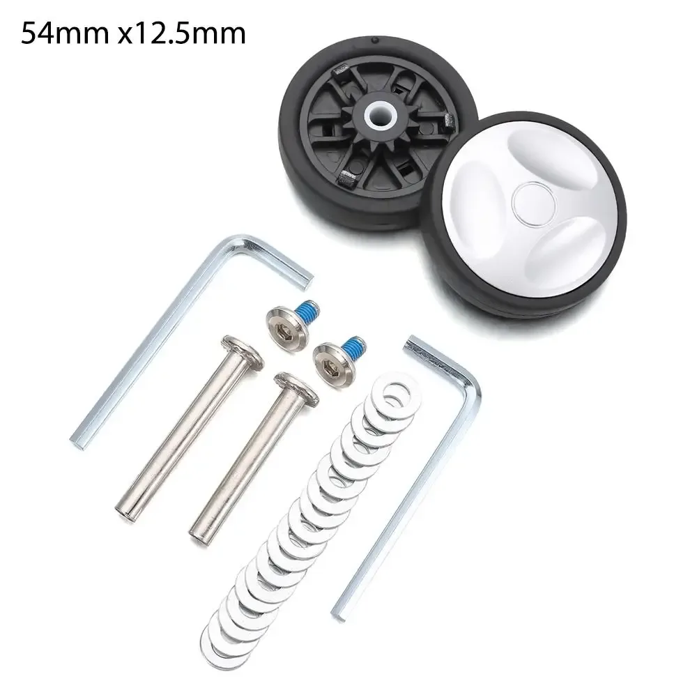 pièces de valise universelles, essieux de remplacement de roues de valise avec vis, roues de bagages de voyage, roues de remplacement, accessoires de bagages