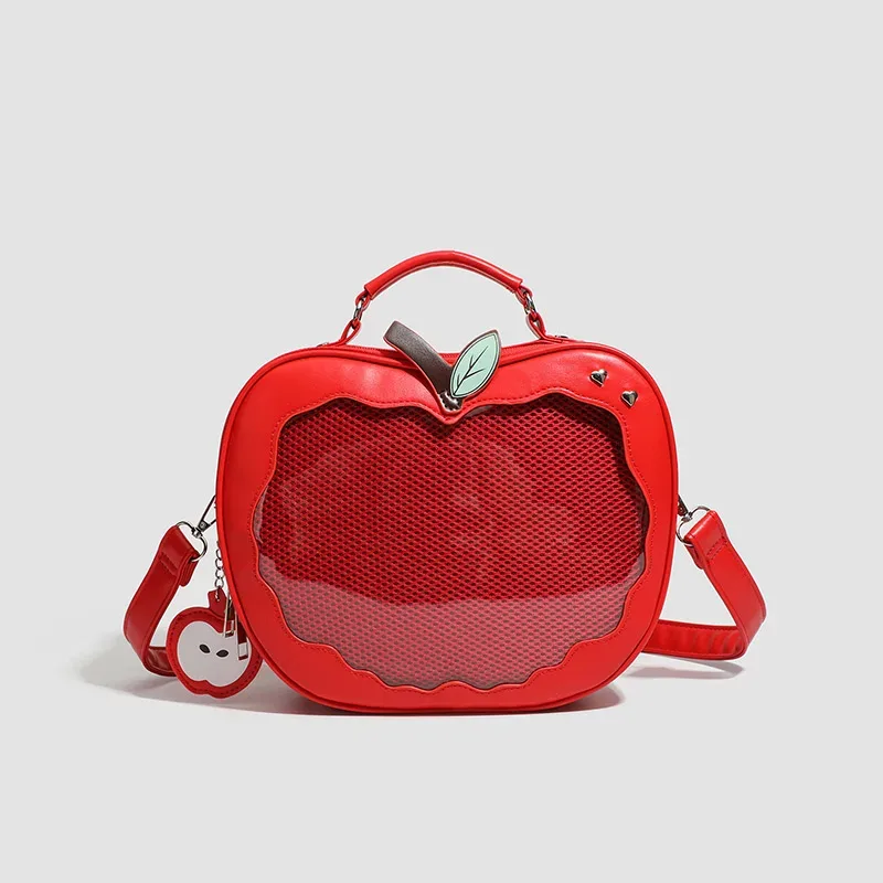 sac à dos créatif tomate et carotte, plusieurs poches, sac ita transparent à bandoulière, sacs à dos en peluche doux, sacs à bandoulière grande capacité