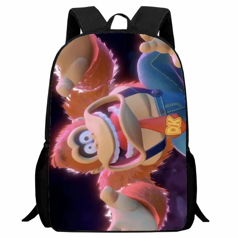 sac dos nylon donkey kong animé joyeux course combat famille grande capacité voyager école