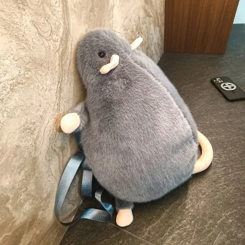 mode peluche fermeture éclair souris forme drôle sacs à dos 2026 offre spéciale design sens niche sacs à dos doux grande capacité sacs de transport