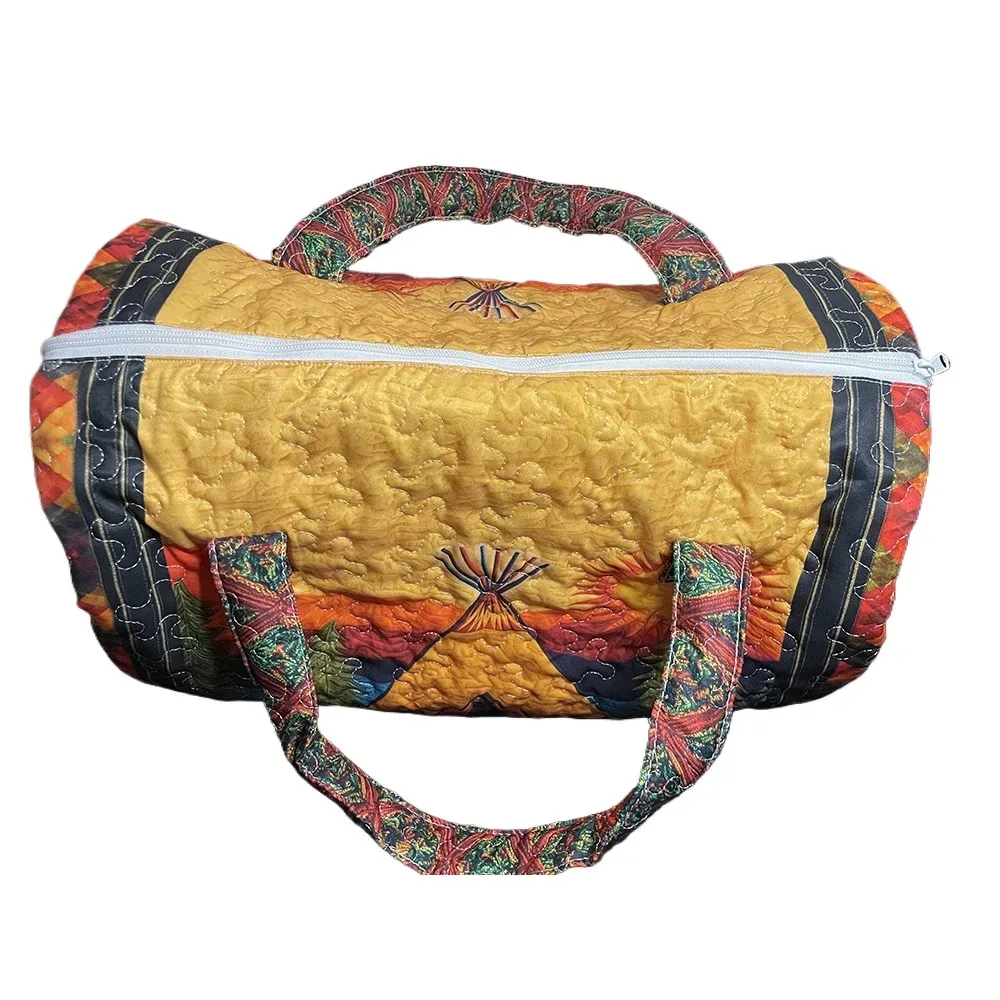 sac de pêche matelassé fait main tendance, sac de week-end imprimé 3d motif poisson basse, sac de voyage pour homme, cadeau pour pêcheur, aventures en plein air