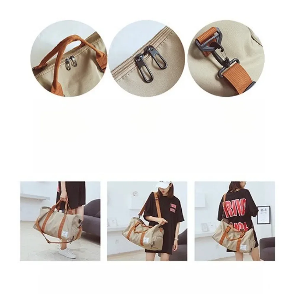 sac de voyage pour homme, grande capacité, sac de sport avec compartiment pour chaussures, sac à main décontracté pour les voyages courts