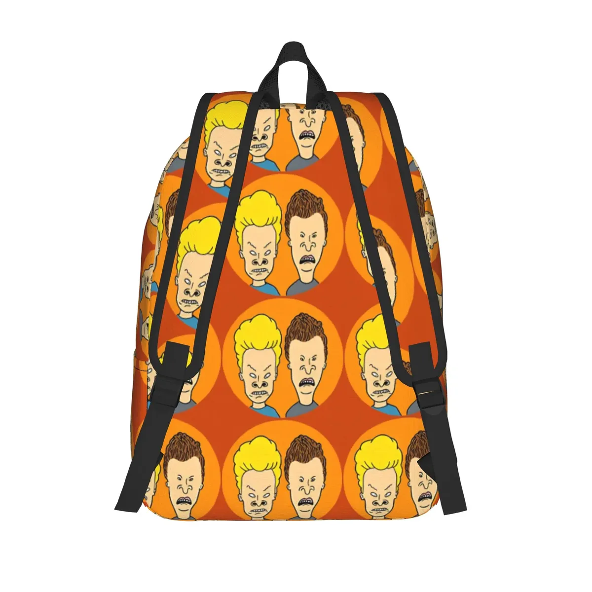 sac à dos vintage portable pour la rentrée scolaire, motif animé beavis et butt-head, pour hommes et femmes, sac pour ordinateur portable