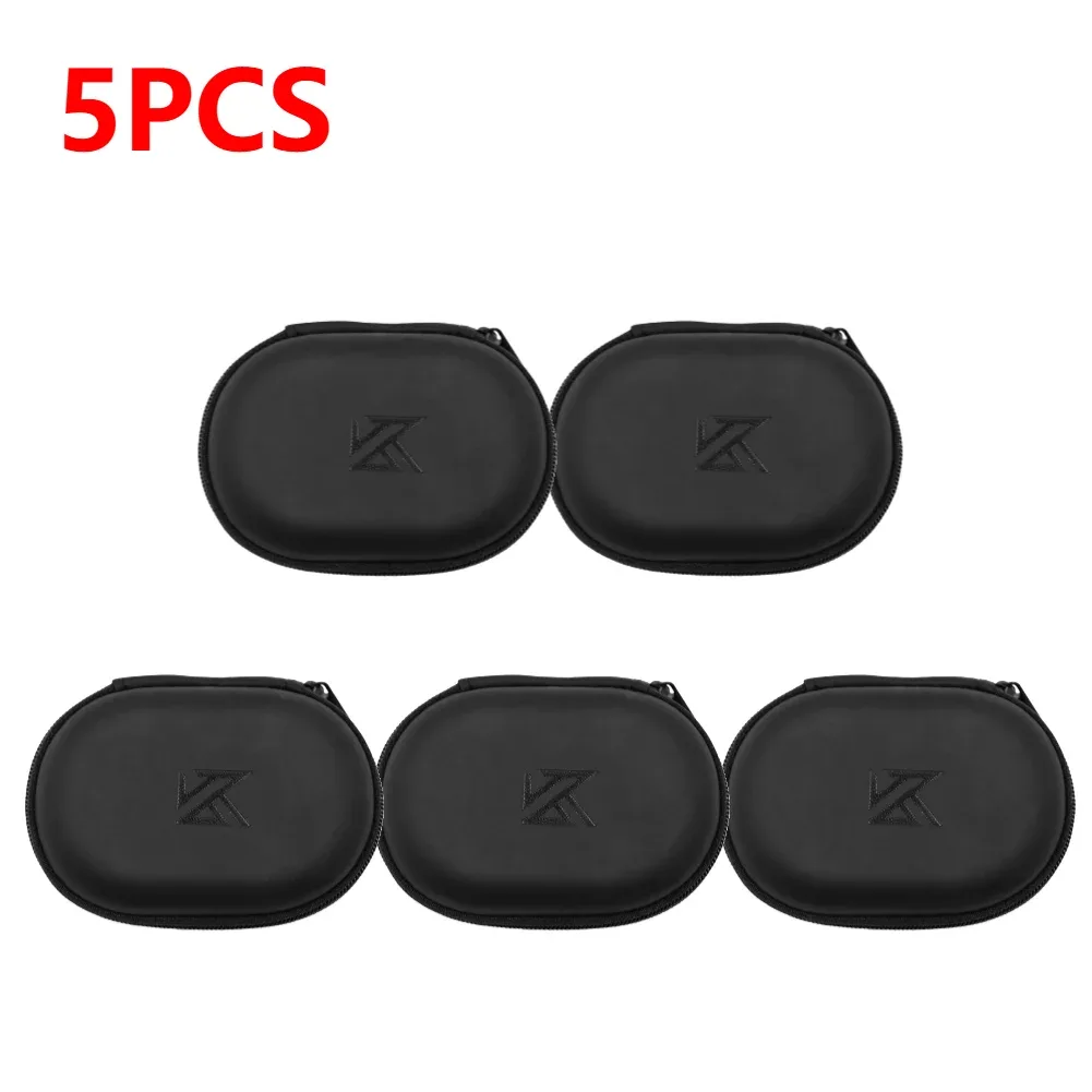 étui pour écouteurs filaires kz ba10 as10 es4, boîte de rangement en pu, sac de rangement portable pour kz ba10 as10 es4, 1 à 10 pièces