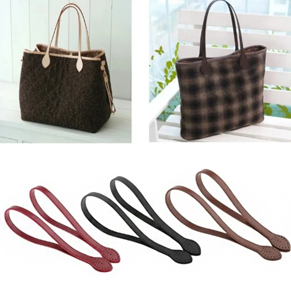 2 pièces poignées en cuir sacs à bandoulière durables ceinture détachable femmes feuille poignée sangles bricolage à la main remplacement sac à main sangle 60 cm