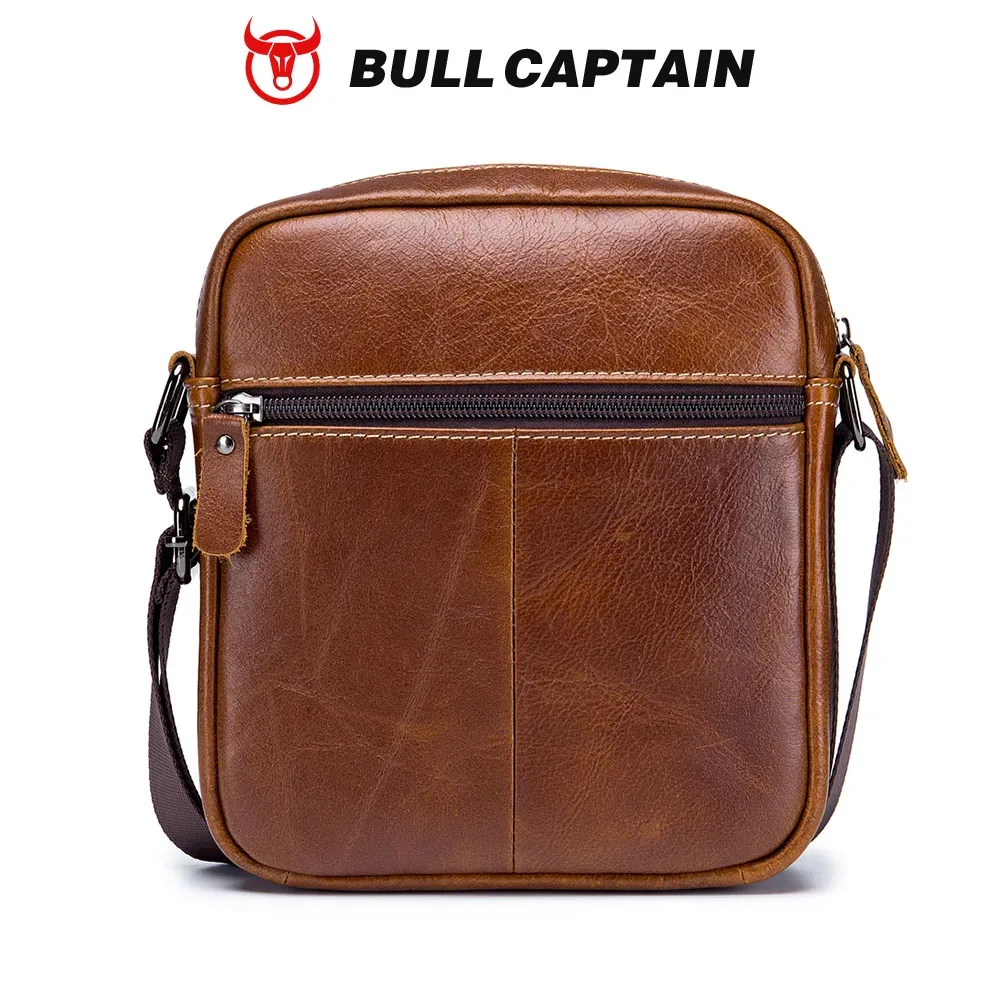 bullcaptain – sac messager en cuir pour hommes, sacs à bandoulière d'affaires adaptés pour ipad de 7.9 pouces, mini sacs à bandoulière de haute qualité