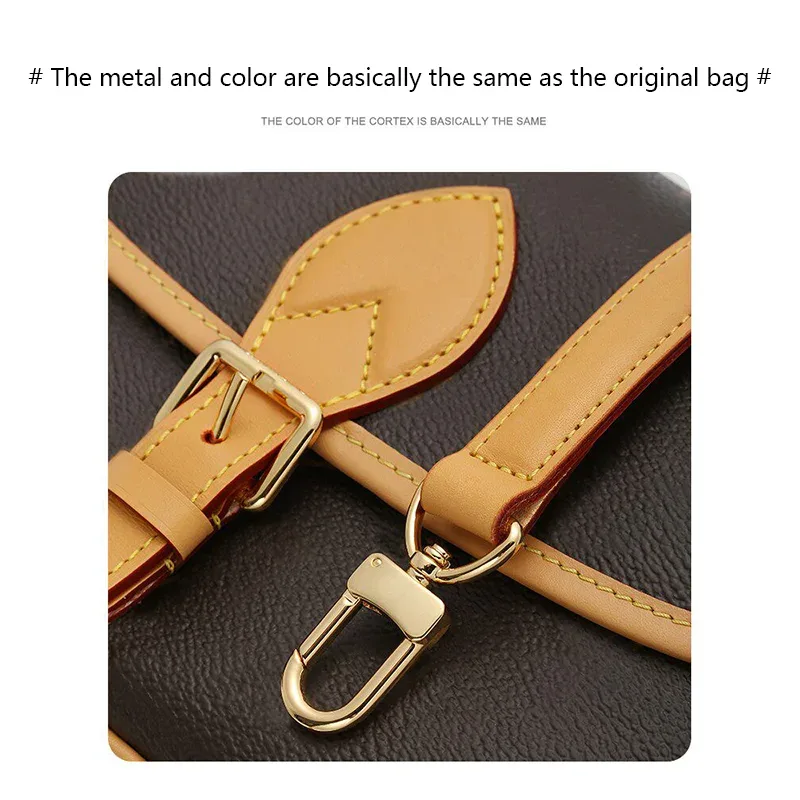 sangle de sac en peau de vache pour sac lv diane, sangle de sac à bandoulière, sangle de sac à bandoulière, accessoire de remplacement de sac durable en cuir véritable