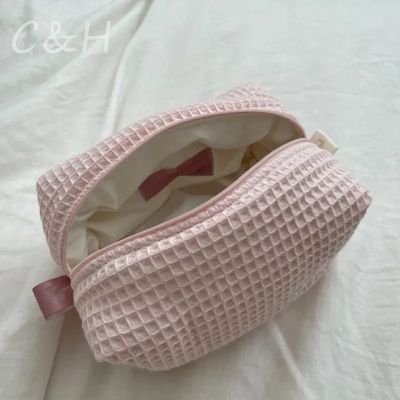 sac à cosmétiques personnalisé avec nom brodé pour femme, sac de rangement en velours côtelé, trousse de toilette de voyage, cadeau d'anniversaire personnalisé, nouveau