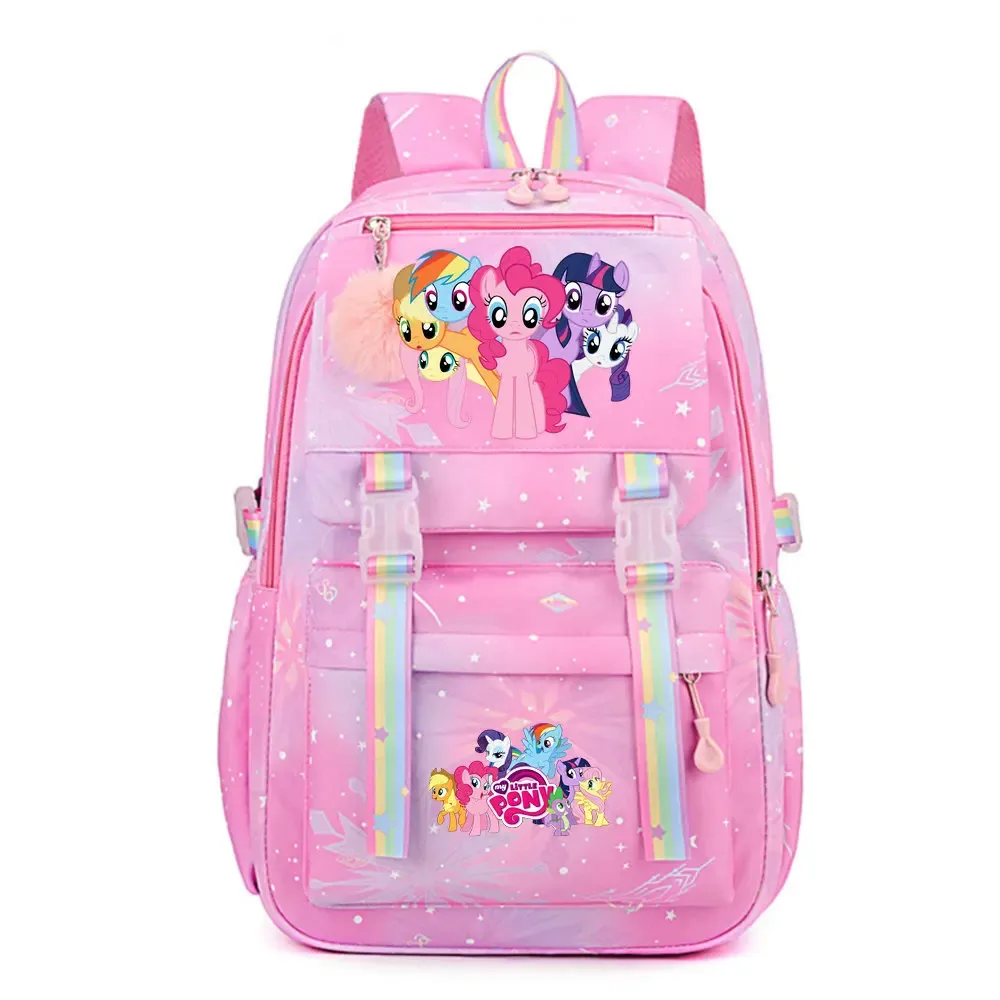 my little pony sac à dos imperméable de grande capacité pour femmes et filles, sac à dos léger pour l'école, sac à dos de voyage décontracté