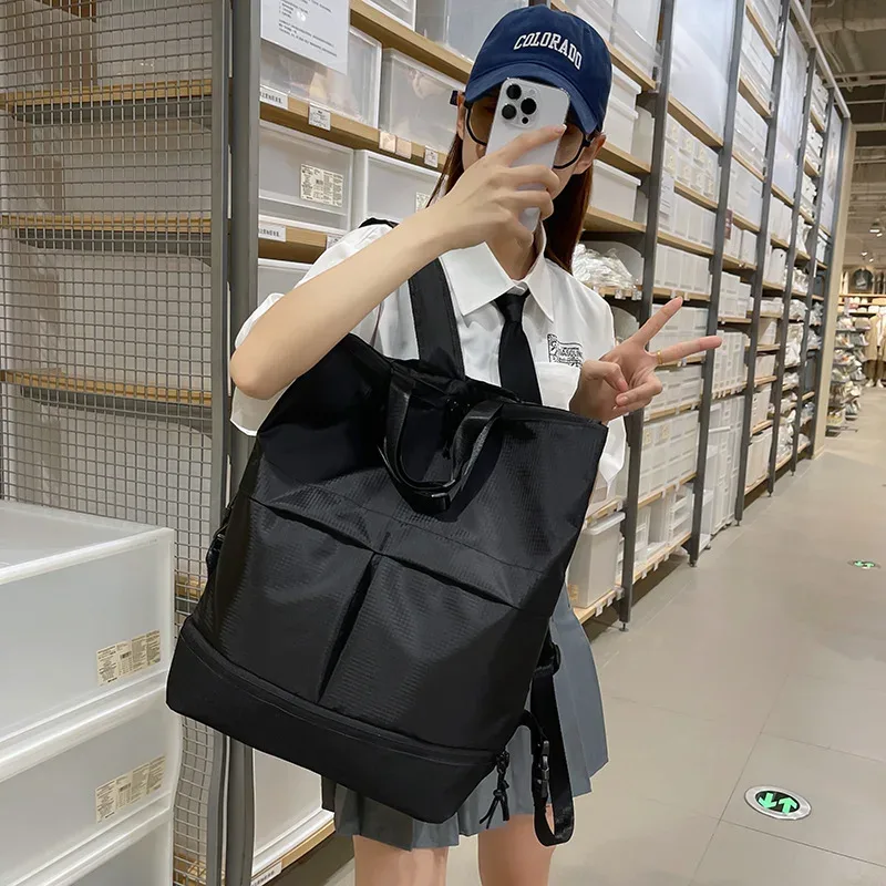 sac à dos convertible grande capacité, sac à bandoulière pour homme et femme, sac de voyage décontracté, sac de sport, sac à dos de jour