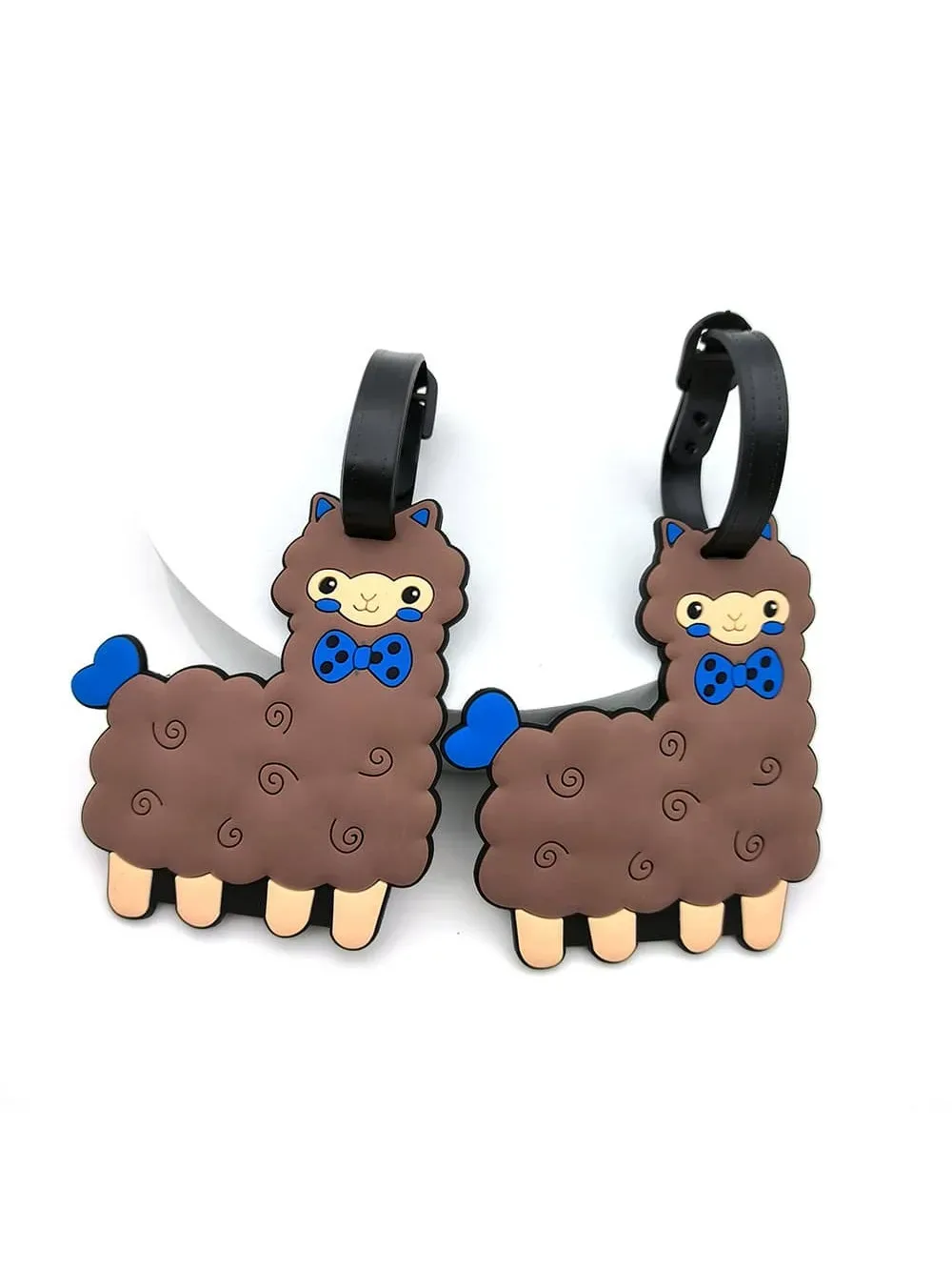 étiquette de bagage en forme d'animal mignon, 1 pièce, accessoires de voyage, porte-valise en gel de silice, étiquette d'embarquement pour bagages, accessoires de voyage