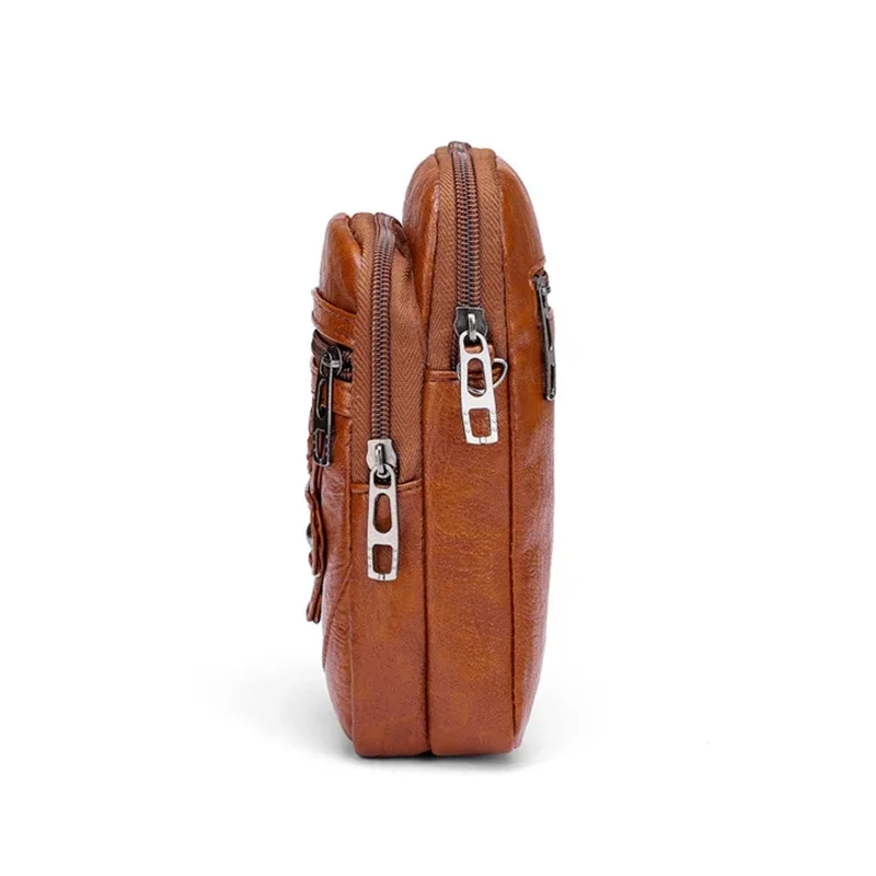 petit sac à bandoulière multifonctionnel en cuir pu souple pour femmes, sac à bandoulière vintage, porte-monnaie pour téléphone portable, sac à main baga